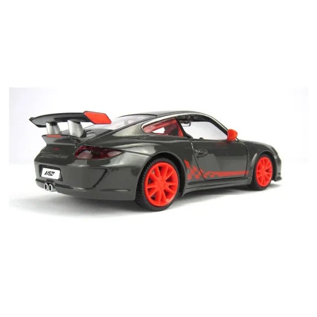 D - power MSZ – Porsche 911 GT3 RS Dark Grey | Die - Cast Replica, Ultimate Collector's Item, American Muscle Cars | Toy Vehicles, Metal Toy Car Model - Pull Back Collection | Size - 1:32, For Kids 3+ - Marah Kids
