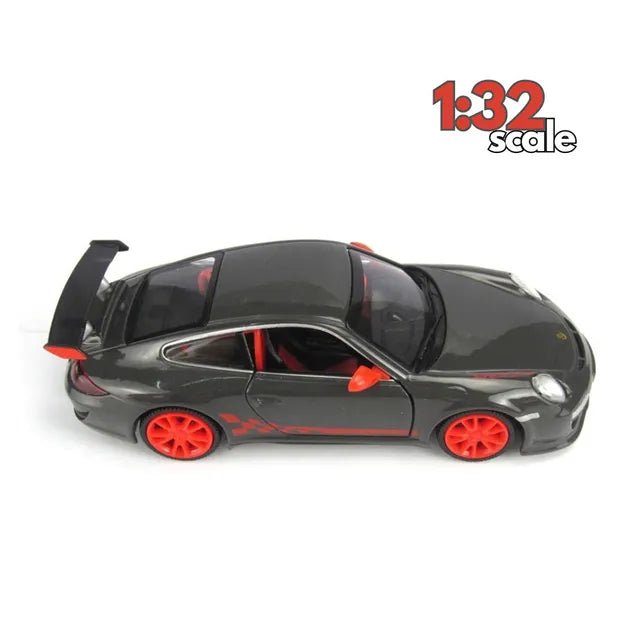 D - power MSZ – Porsche 911 GT3 RS Dark Grey | Die - Cast Replica, Ultimate Collector's Item, American Muscle Cars | Toy Vehicles, Metal Toy Car Model - Pull Back Collection | Size - 1:32, For Kids 3+ - Marah Kids