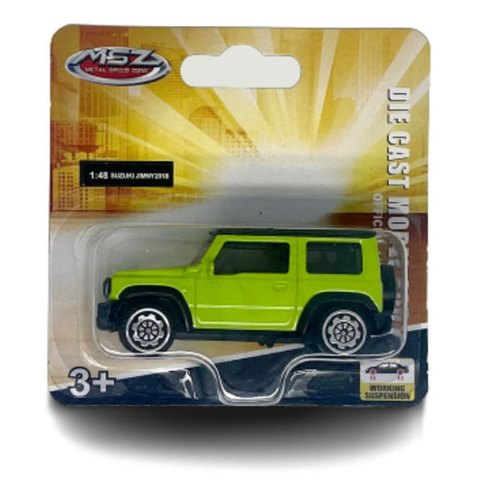 D - power MSZ – Suzuki Jimny - Green | Die - Cast Replica, Ultimate Collector's Item, SUV Cars | Toy Vehicles, Metal Toy Car Model - Pull Back Collection | Size - 1:48, For Kids 3+ - Marah Kids