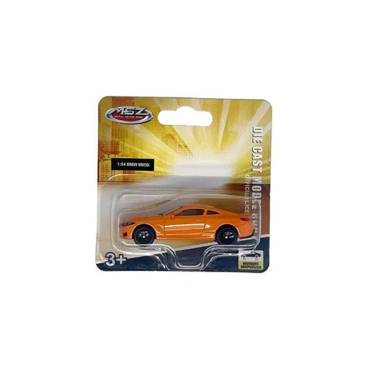 D - power MSZ – BMW M850i - Orange| Die - Cast Replica, Ultimate Collector's Item, Race Cars | Toy Vehicles, Metal Toy Car Model - Pull Back Collection | Size - 1:64, For Kids 3+ - Marah Kids
