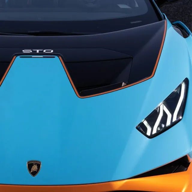 D - power MSZ – Lamborghini STO - Blue| Die - Cast Replica, Ultimate Collector's Item, Super Cars | Toy Vehicles, Metal Toy Car Model - Pull Back Collection | Size - 1:64, For Kids 3+ - Marah Kids