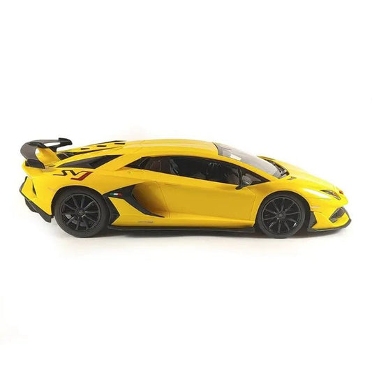 D - power MSZ – Lamborghini SVJ – Yellow | Die - Cast Replica, Ultimate Collector's Item, Super Cars | Toy Vehicles, Metal Toy Car Model - Pull Back Collection | Size - 1:64, For Kids 3+ - Marah Kids
