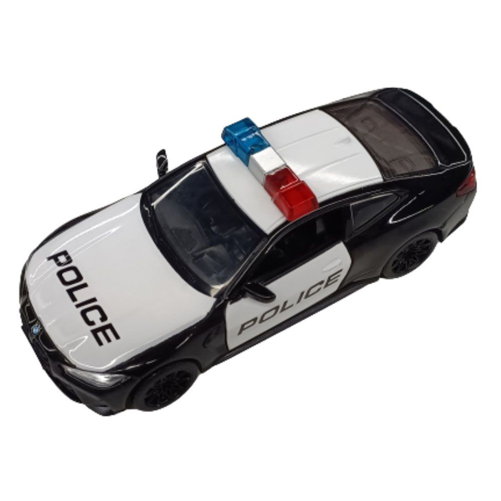 D - power MSZ – BMW M4 (G82) - Black | 1:64 Sized Car | Die - Cast Replica, Ultimate Collector's Item, Toy Car, Police Car | Size - 1:64, For Kids 3+ - Marah Kids