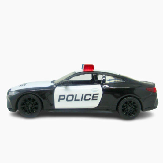D - power MSZ – BMW M4 (G82) - Black | 1:64 Sized Car | Die - Cast Replica, Ultimate Collector's Item, Toy Car, Police Car | Size - 1:64, For Kids 3+ - Marah Kids