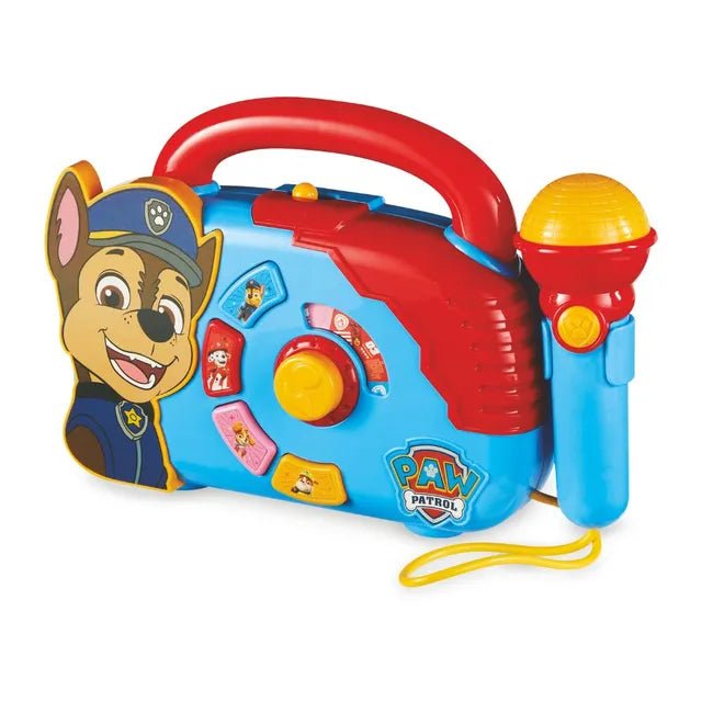 "Nickelodeon - Paw Patrol Boombox With Light & Working Microphone To Sing Along | Portable and Lightweight design for portability | Age Recommendation: Generally suitable for children aged 18 m+ " - Marah Kids