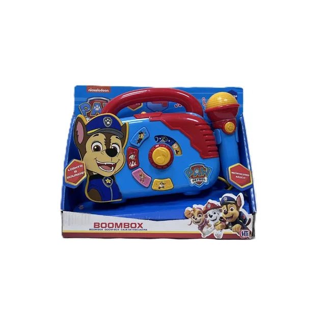 "Nickelodeon - Paw Patrol Boombox With Light & Working Microphone To Sing Along | Portable and Lightweight design for portability | Age Recommendation: Generally suitable for children aged 18 m+ " - Marah Kids