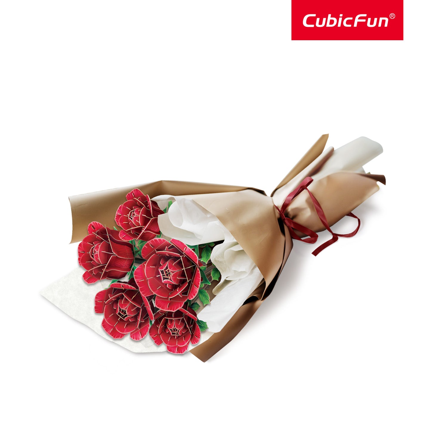 CUBIC FUNun 3D Puzzle Rose Flower Bouquet 312pieces - Marah Kids