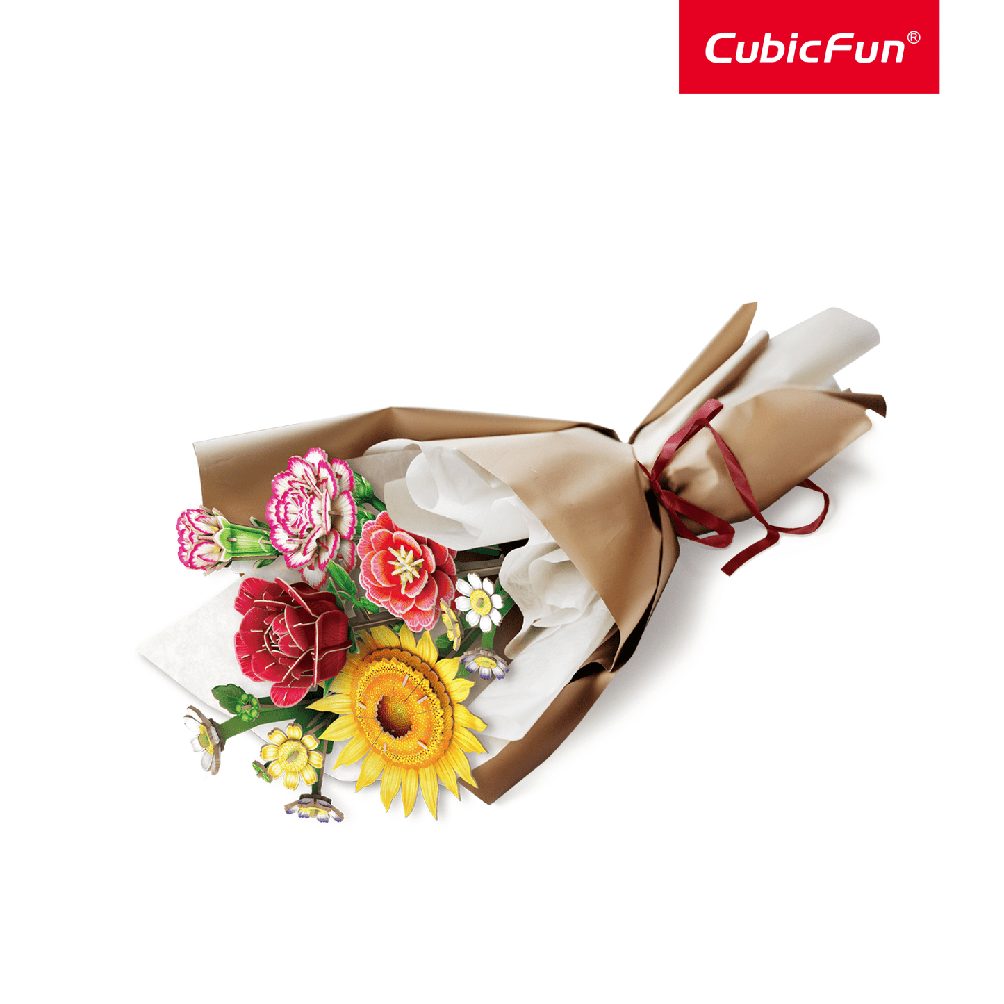 CUBIC FUNun 3D Puzzle Flower Bouquet 285pieces - Marah Kids
