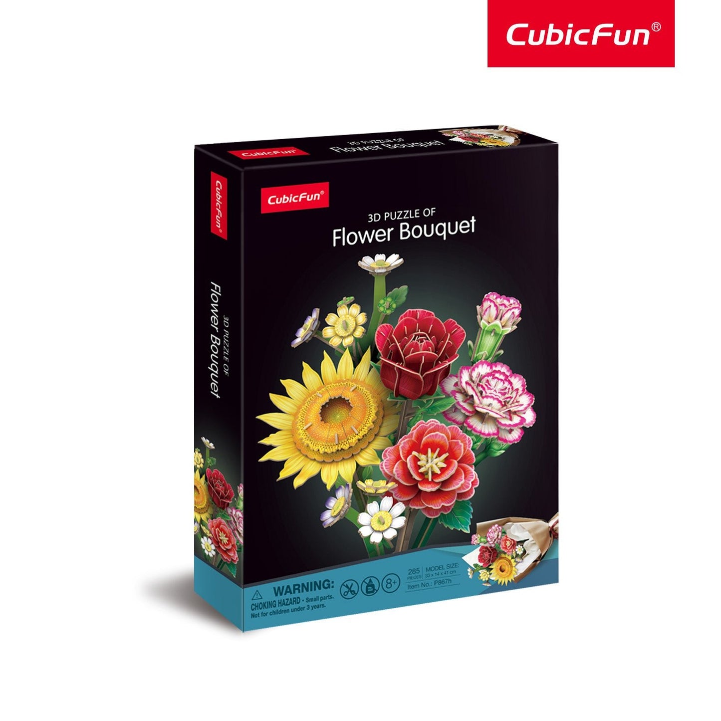 CUBIC FUNun 3D Puzzle Flower Bouquet 285pieces - Marah Kids