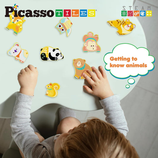 Picasso Magnetic Block Forest Animals 8 - pieces - Marah Kids