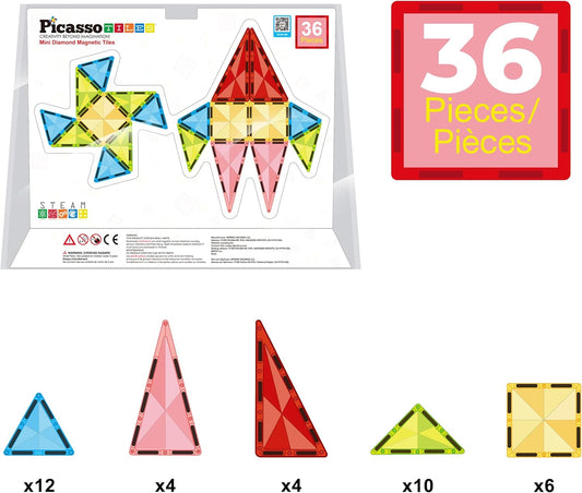 Picasso Magnetic Mini Diamond Building Set 36 - pieces - Marah Kids