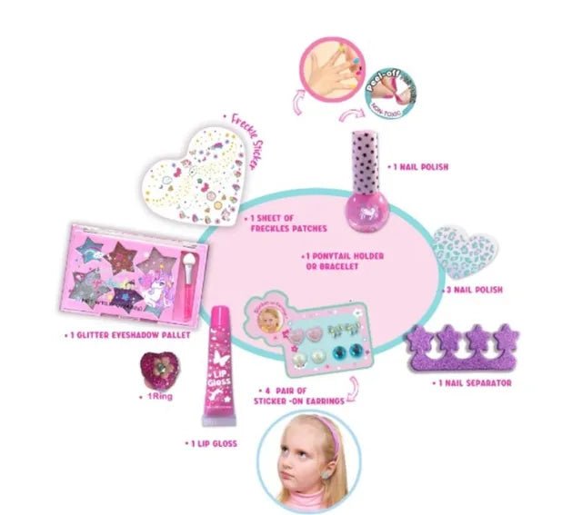 Pecoware - Bling Me Sparkling Makeup & Accessory Kit - Multicolor - Marah Kids