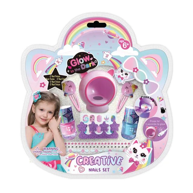 Pecoware - Glow In The Dark Creative Nail Set - Marah Kids