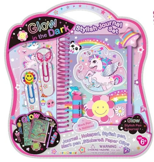 Pecaware - Glow In The Dark Stylish Journal Set - Marah Kids