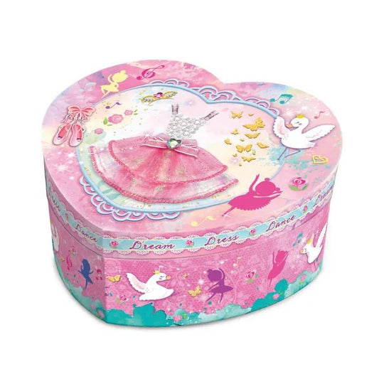 Pecoware - Heart Shape Musical Jewelry Box /Butterfly - Marah Kids