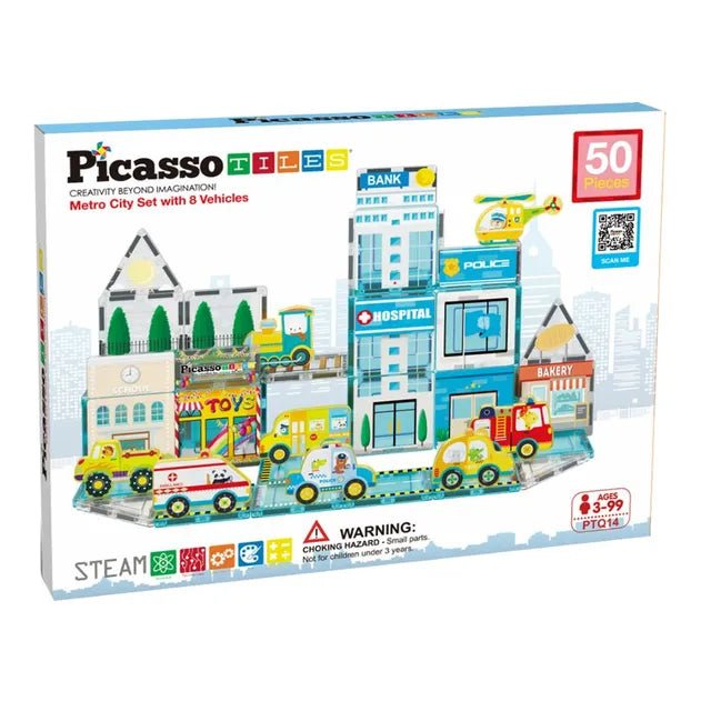 Picasso Magnetic 3D Metro City 50Pcs - Marah Kids