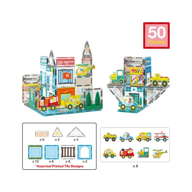 Picasso Magnetic 3D Metro City 50Pcs