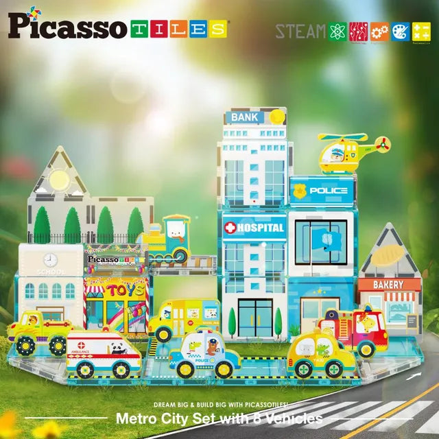 Picasso Magnetic 3D Metro City 50Pcs
