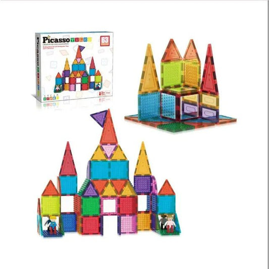Picasso Magnetic Bricks+Tiles 63Pcs - Marah Kids