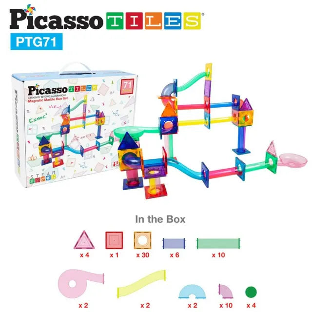 Picasso Magnetic Marble Run 71Pcs