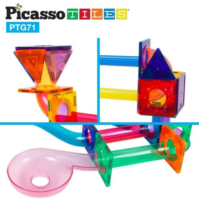 Picasso Magnetic Marble Run 71Pcs - Marah Kids