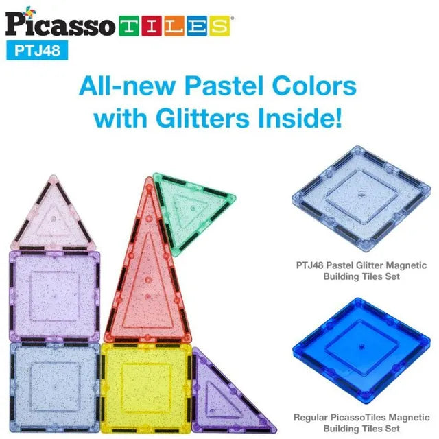 Picasso Magnetic Pastel Glitter 48Pcs