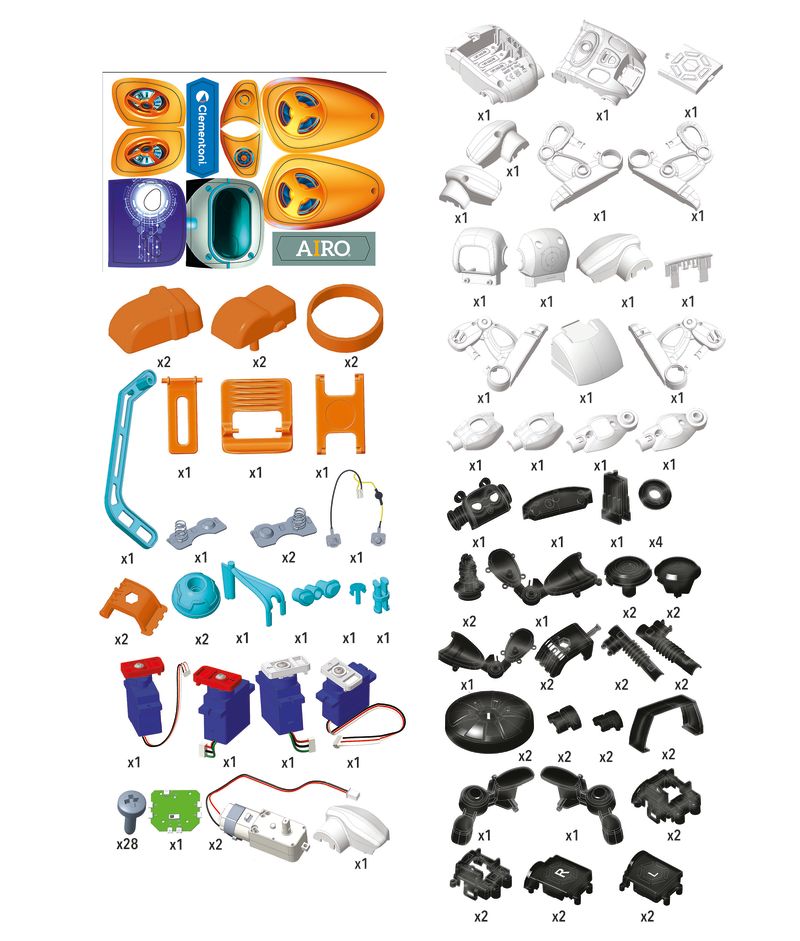 Clementoni Airo Artificial Intel Robot Battery Operated