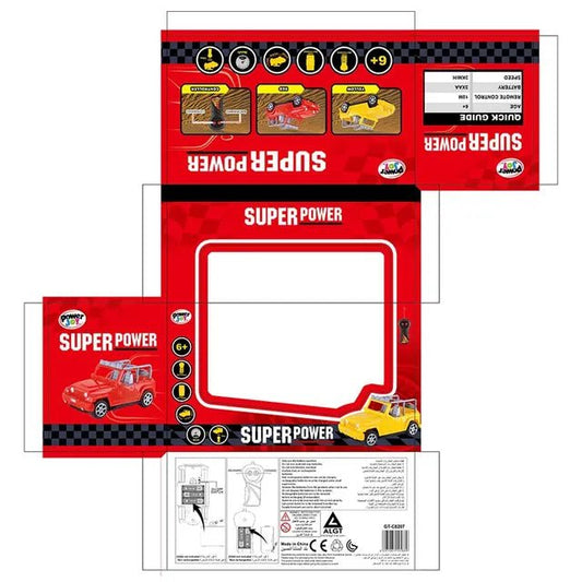 Power Joy Remote Control Super Power 1/24 Single Channel Battery Operated - Marah Kids