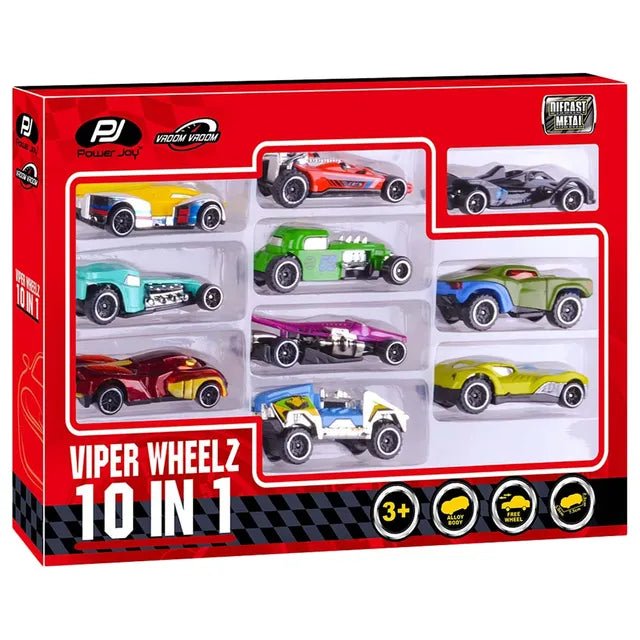 Power Joy V.Vroom Diecast Viper Wheelz 10in1 1/64 - Marah Kids