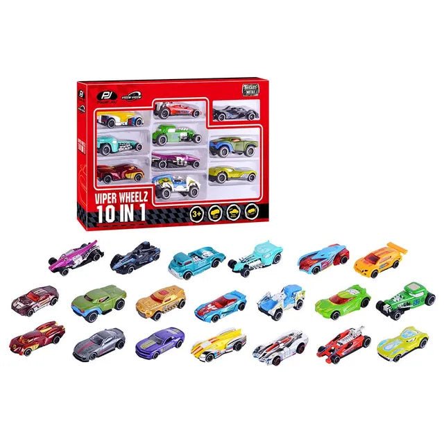 Power Joy V.Vroom Diecast Viper Wheelz 10in1 1/64 - Marah Kids