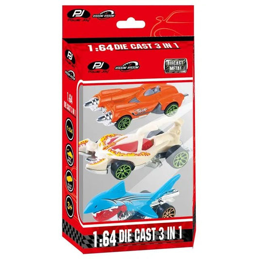 Power Joy Vroom Vroom Diecast Viper - Diecast 1:64 3in1 - Marah Kids
