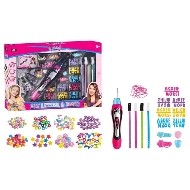 Power Joy GlamGlam 2 - in - 1 DIY Letter & Beads Pack - Marah Kids