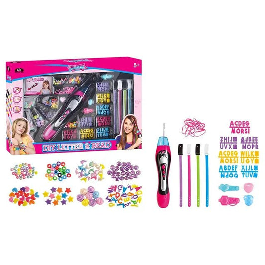 Power Joy GlamGlam 2 - in - 1 DIY Letter & Beads Pack - Marah Kids