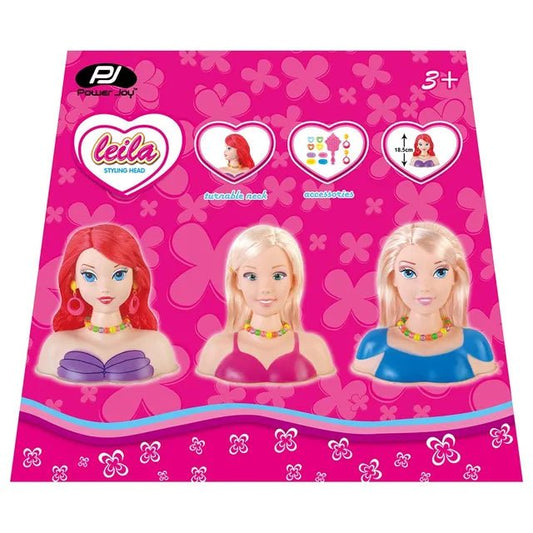 Power Joy Leila Styling Head Assorted (Style and Color May Vary) - Marah Kids