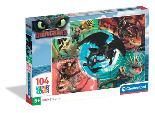 Clementoni Puzzle Dragons Trainer 104 - pieces - Marah Kids