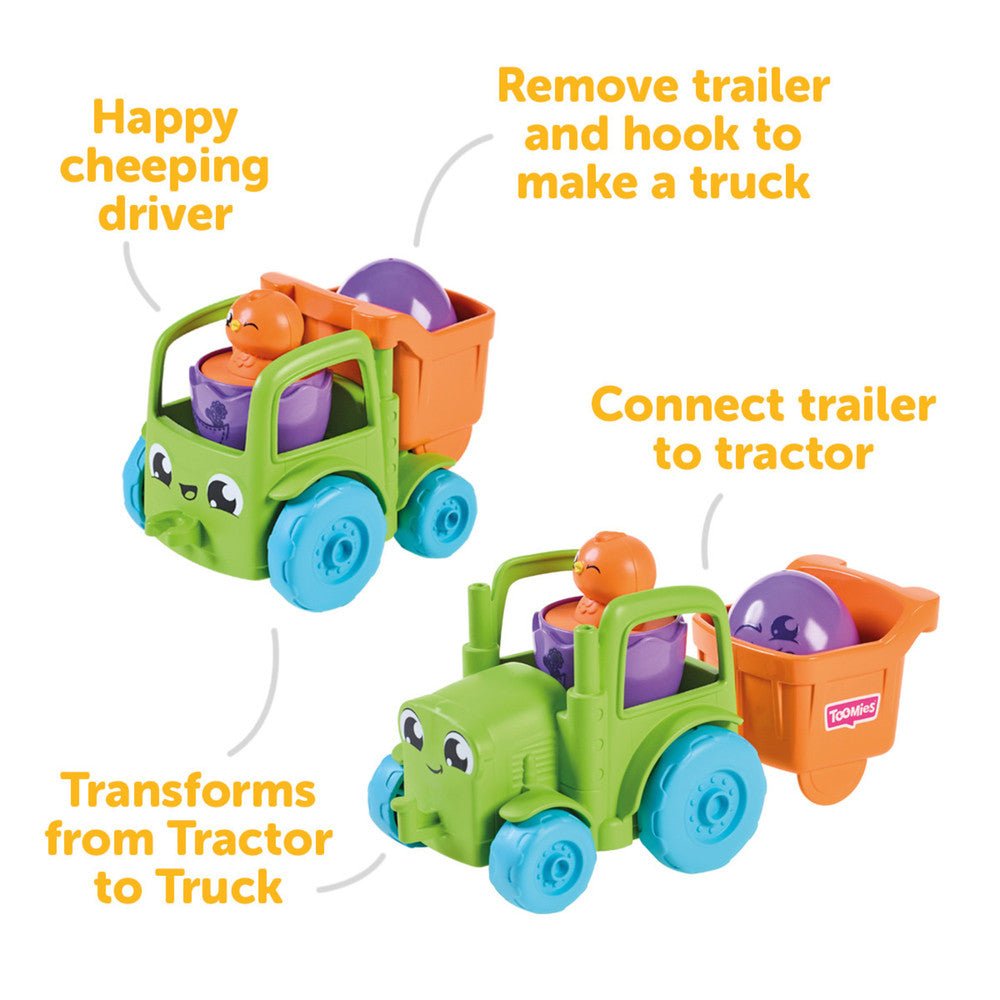 Tomy Toomies - TOMY Toomies 2 in 1 Transforming Tractor - Marah Kids