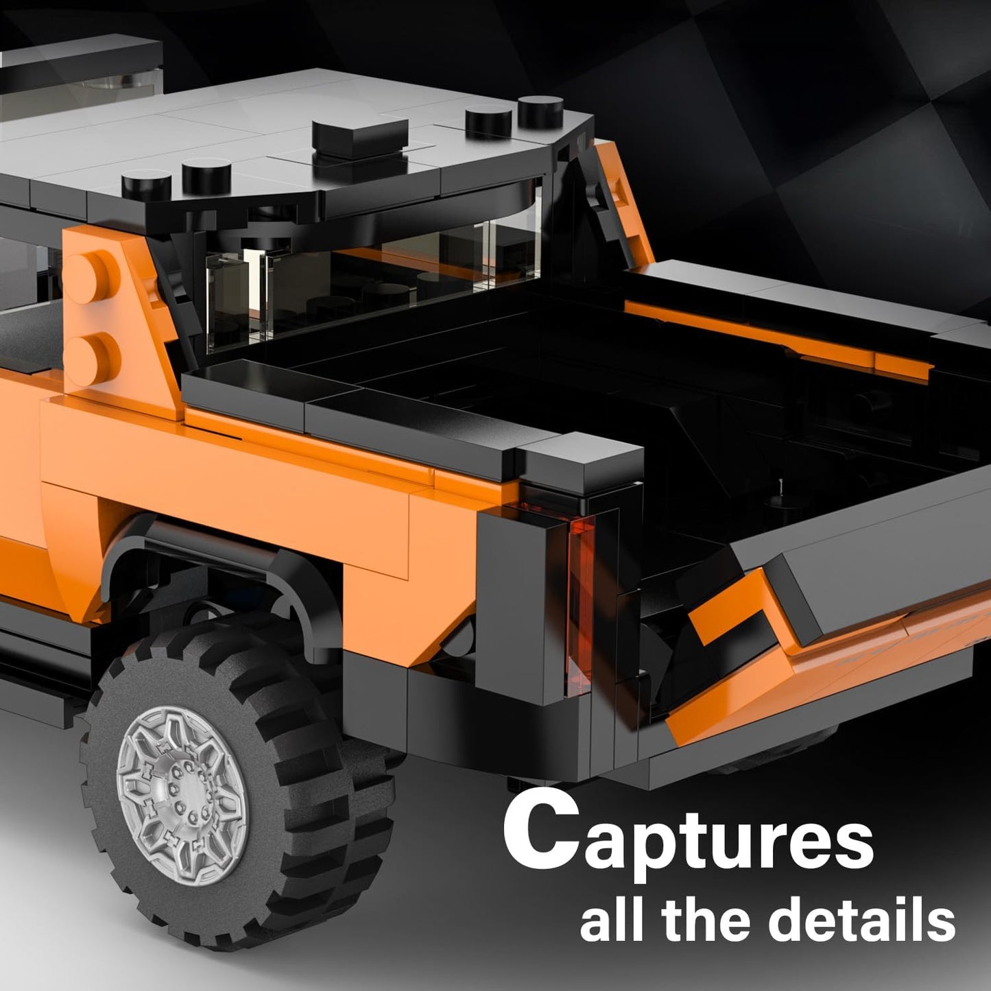 Rastar Bricks - Hummer EV Orange - 431 Pieces - Marah Kids