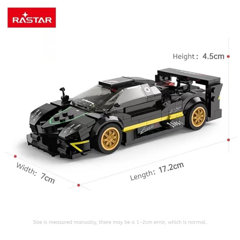 Pagani Zonda R Bricks Building Kit - Black - 387pcs - Marah Kids