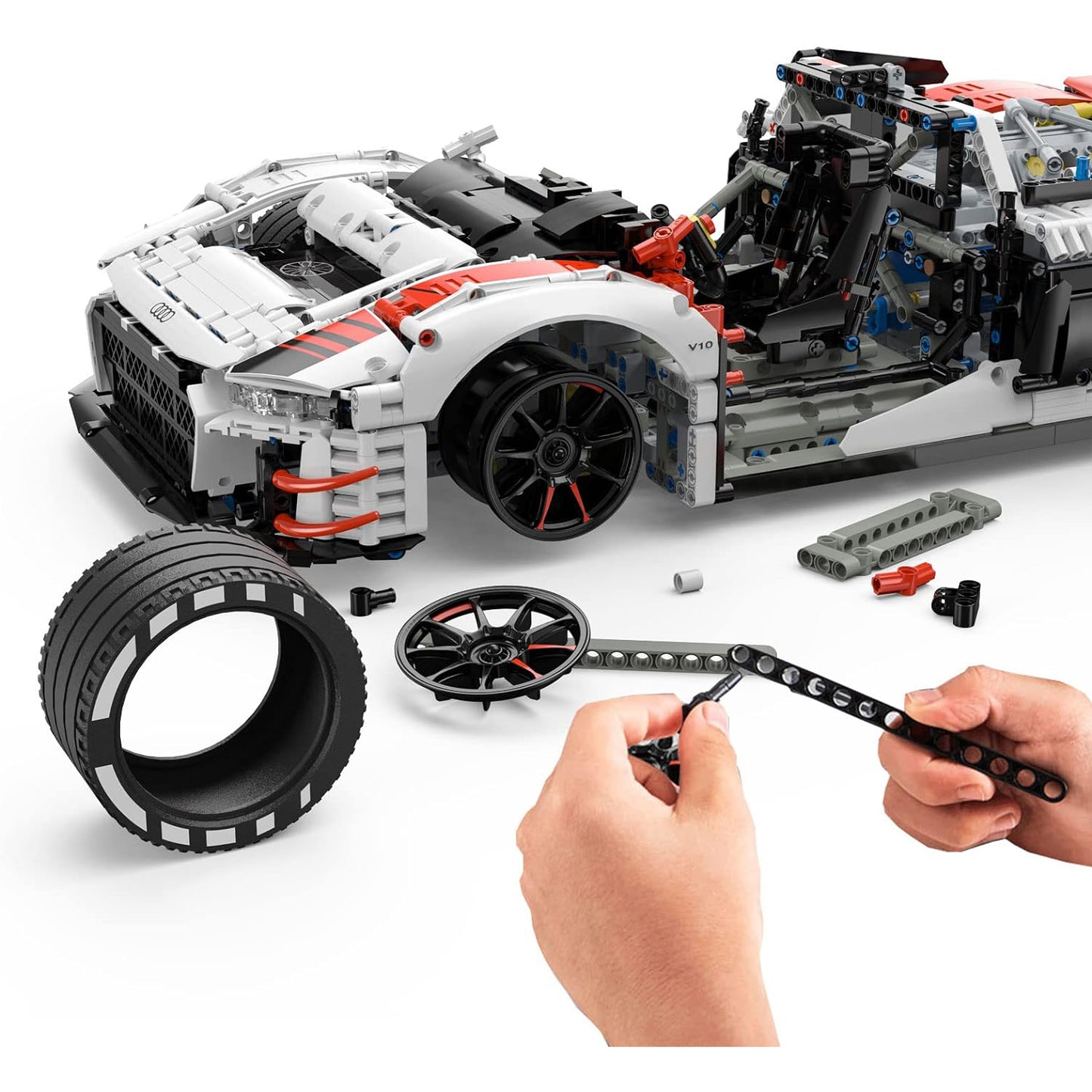 Rastar Bricks - Audi R8 LMS GT3 - 3314 Pieces - Marah Kids