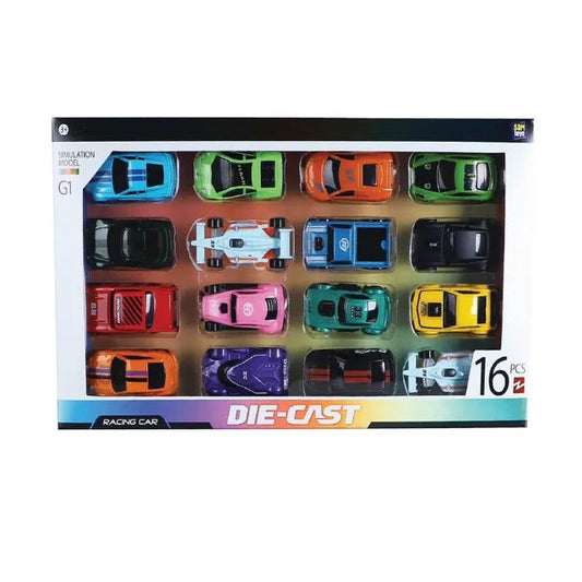 Sam Toys 1:64 Die Cast Car 16Pcs Set - Marah Kids