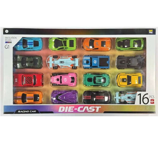 Sam Toys 1:64 Die Cast Car 16Pcs Set - Marah Kids