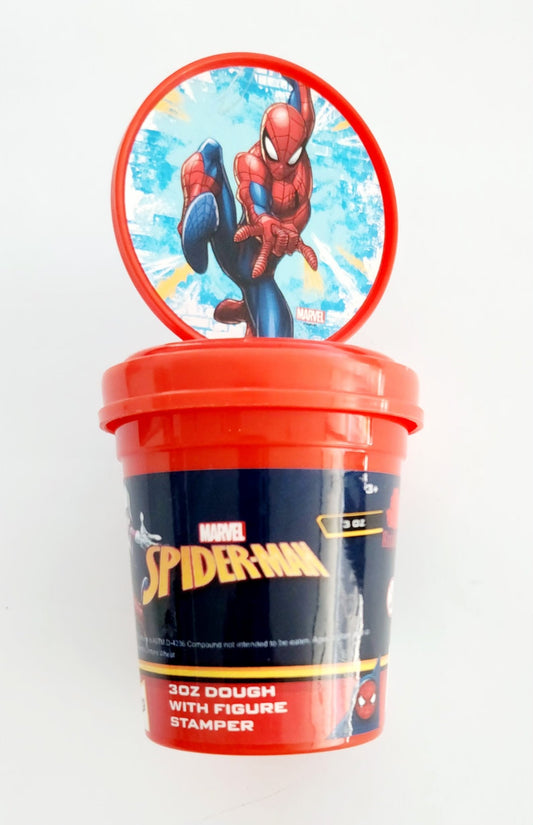 Disney Spider - Man 3Oz Dough With Figure Stamper - Marah Kids