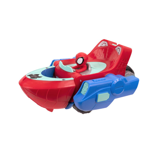 Spidey N Friends Transforming Web Wave - Cruiser Play Vehicle - Transforms from Land to Sea Mode - Marah Kids