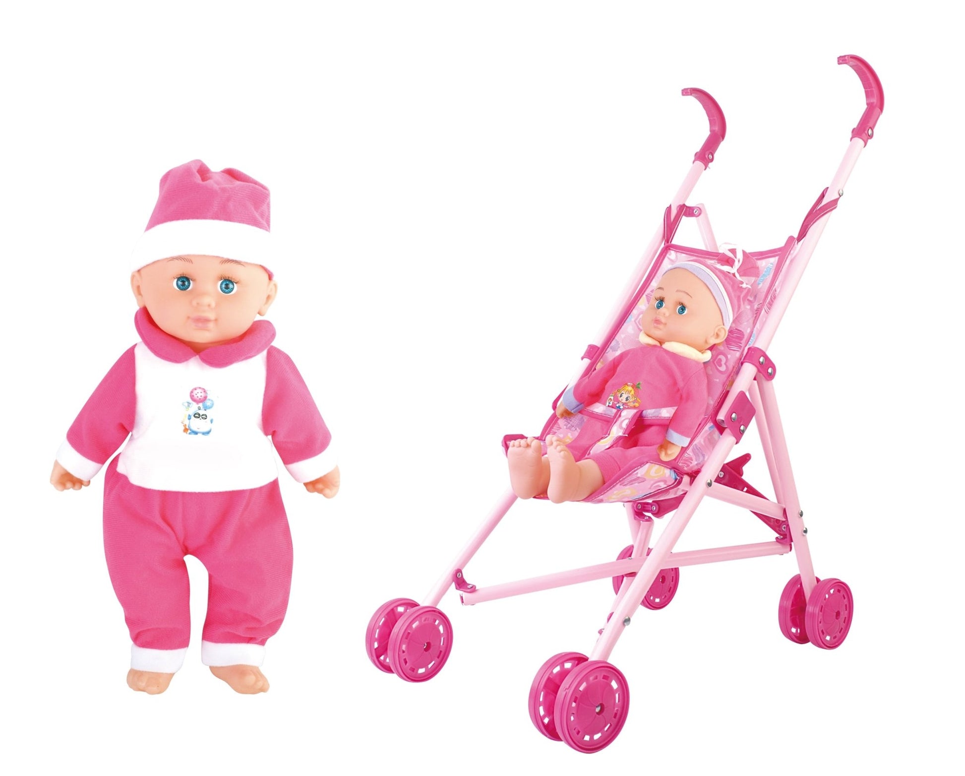 Power Joy - Baby Cayla Trolley W/Doll 40Cm Set - Marah Kids