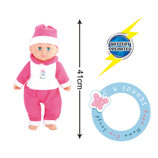 Power Joy - Baby Cayla Trolley W/Doll 40Cm Set - Marah Kids