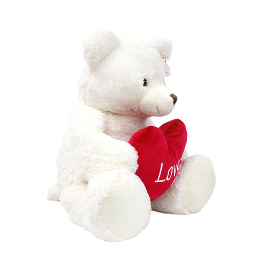 Keeleco Teddy Bear with Heart 75cm for Valentines Day Eco - Friedly Plush Toy - Marah Kids