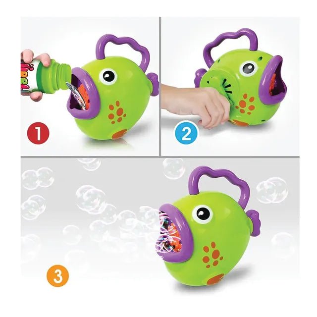 Sam Toys - Manual Fun Fish Bubble Machine - Marah Kids