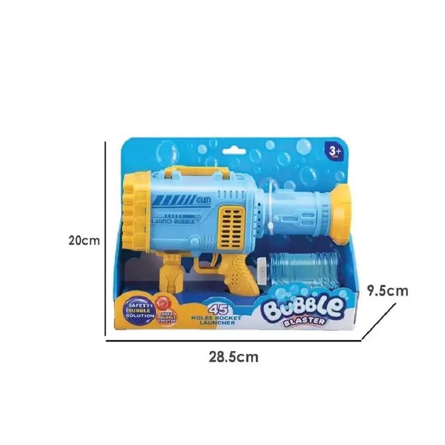 Sam Toys - B /O One Key Bubble Gun With Light(45 Holes) - Marah Kids