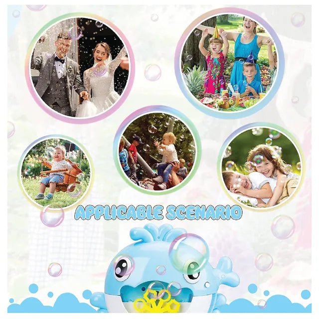 Sam Toys - B /O Whale Bubble Machine With Light & Sounds - Marah Kids