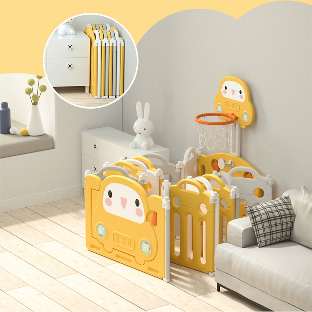 Lovely Baby - Kids Playpen W/ Basketball Hoop - Marah Kids